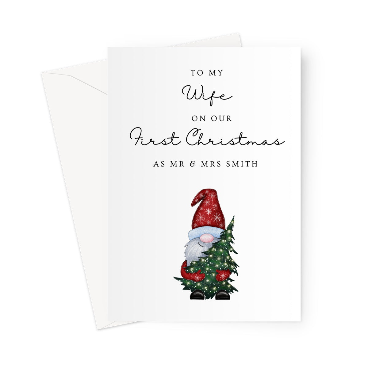 First Christmas Card For Wife, Husband, Boyfriend, Girlfriend