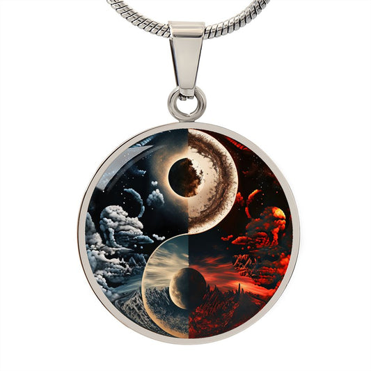 Yin Yang Charm Pendant, Dainty Necklace For Her - Zensassy