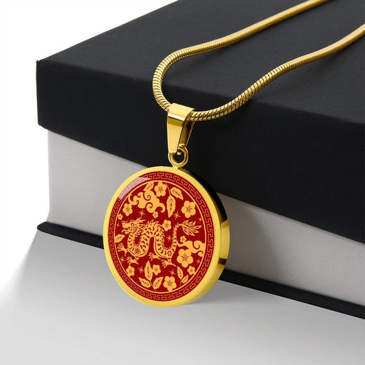 Year of the Dragon Chinese Zodiac Pendant, Necklace For Women