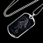 Capricorn Zodiac Sign Birthday Jewelry Gift For Him, Dog Tag With Millitary Chain, Gift For Him - Zensassy