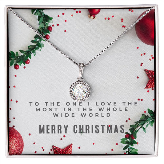 Christmas Gift for Mum, Daughter, Wife, Girlfriend and Partner, 14K White Gold Finish With Cubic Zirconia Necklace - Zensassy