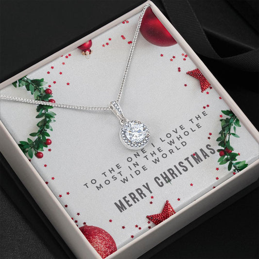Christmas Gift for Mum, Daughter, Wife, Girlfriend and Partner, 14K White Gold Finish With Cubic Zirconia Necklace - Zensassy