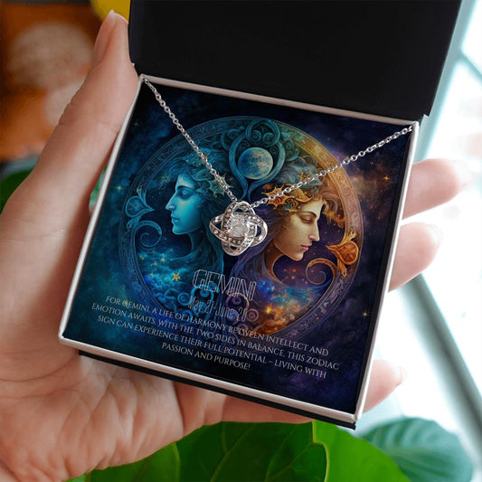 Gemini Zodiac Sign By Zensassy Women's Zodiac Pendant Necklace, Constellation Birthday Gift For Her