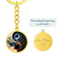 Yin Yang Water Key Ring, Spiritual Gift For Women and Men