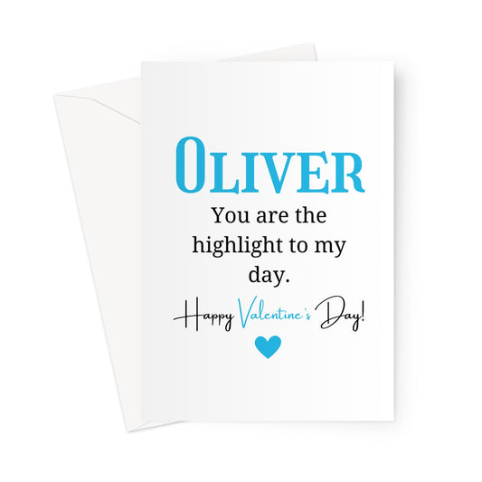 Personalised Romantic Card For Him, For Husband, Boyfriend, Fiance