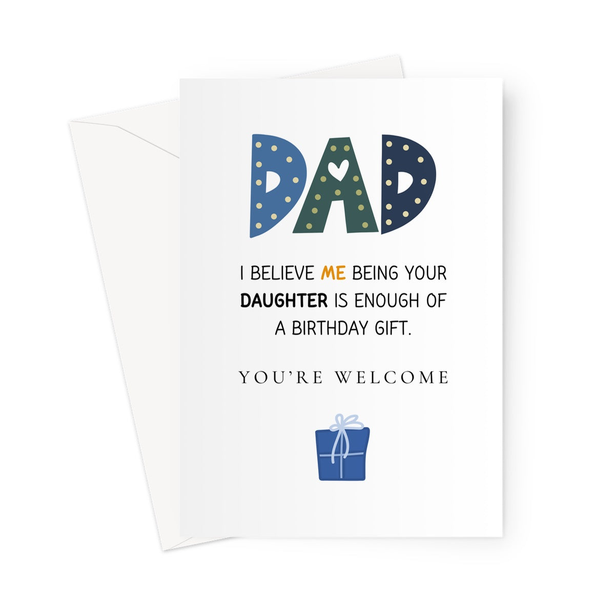 Funny Birtday Card For Dad Personalised Birthday Card For Father From Daughter Birthday Card From Son