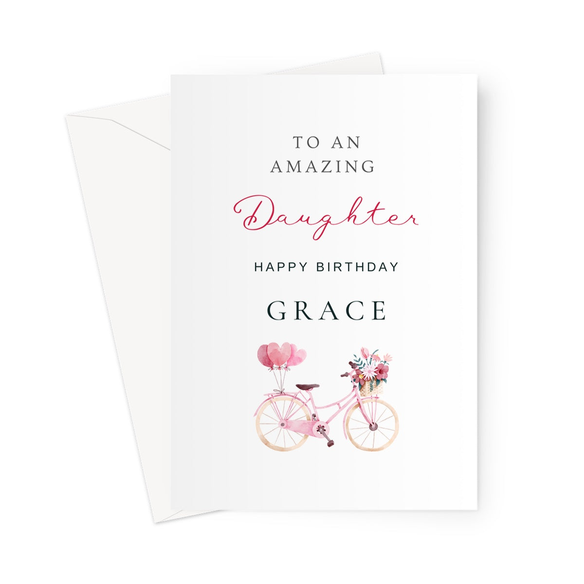 Birthday Card For Daughter, Personalised Birthday Card For Girls