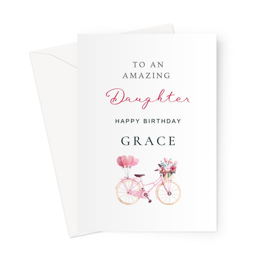 Birthday Card For Daughter, Personalised Birthday Card For Girls