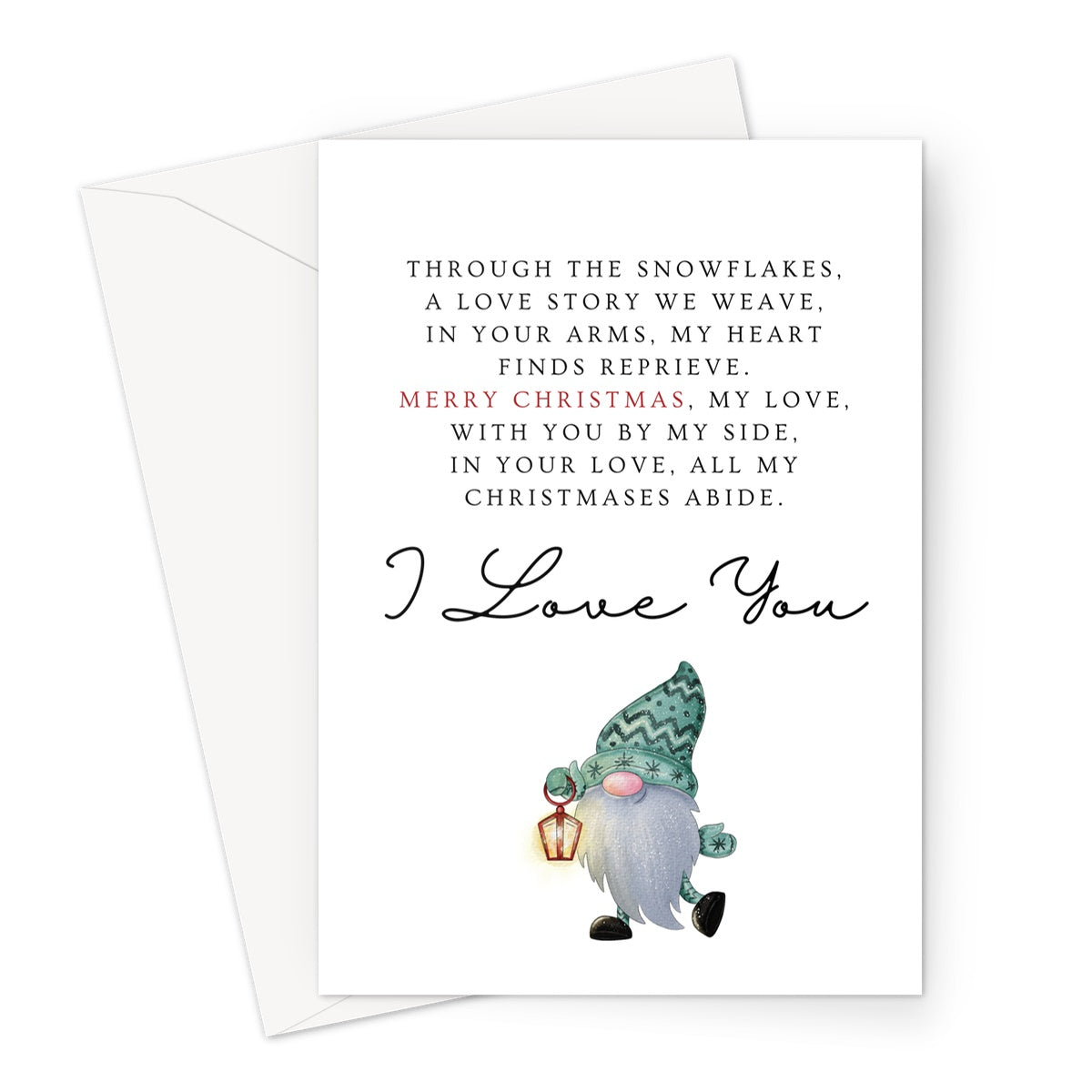 Christmas Card For Wife, Christmas Card For Girlfriend