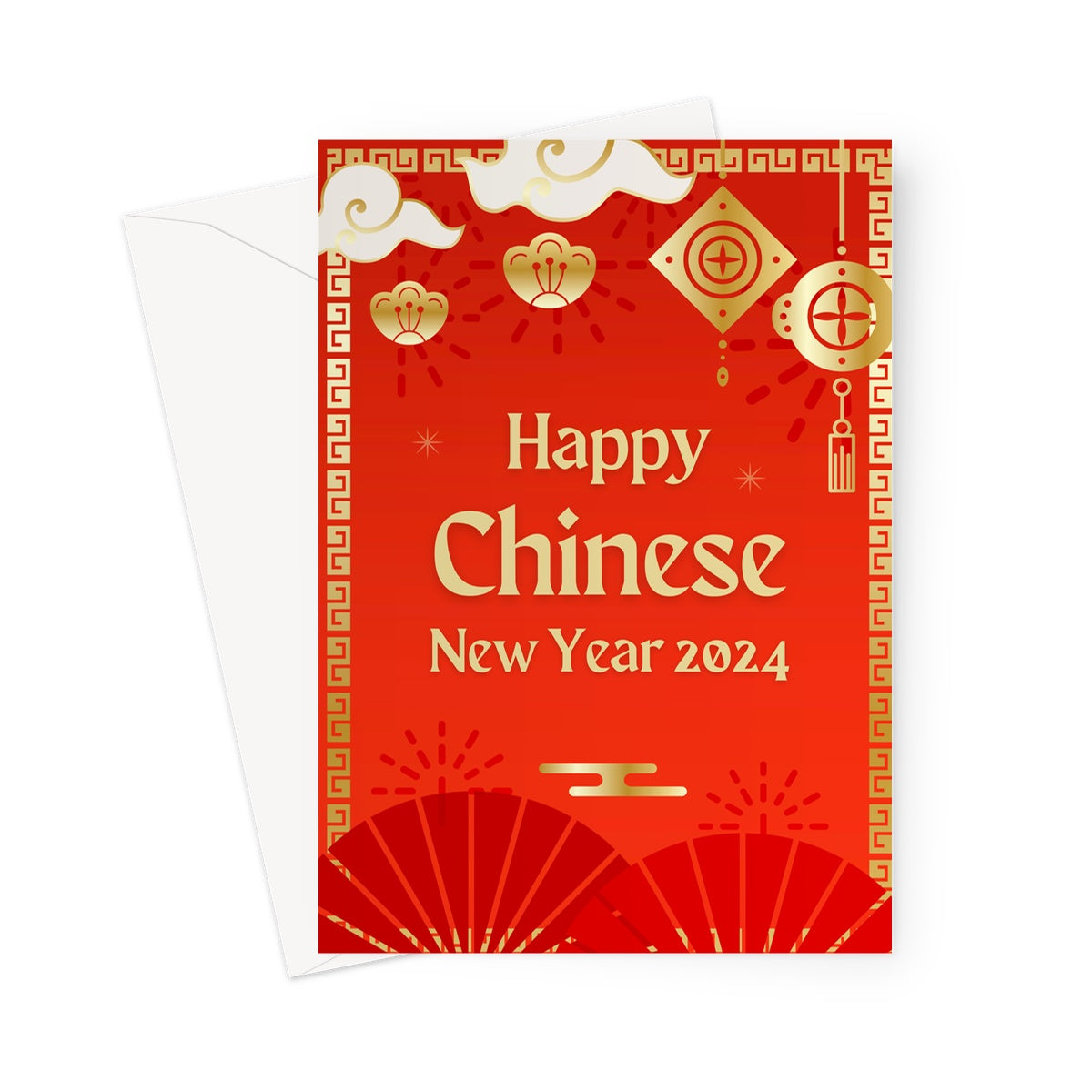 Year of the Dragon Greeting Card, Lunar New Year 2024