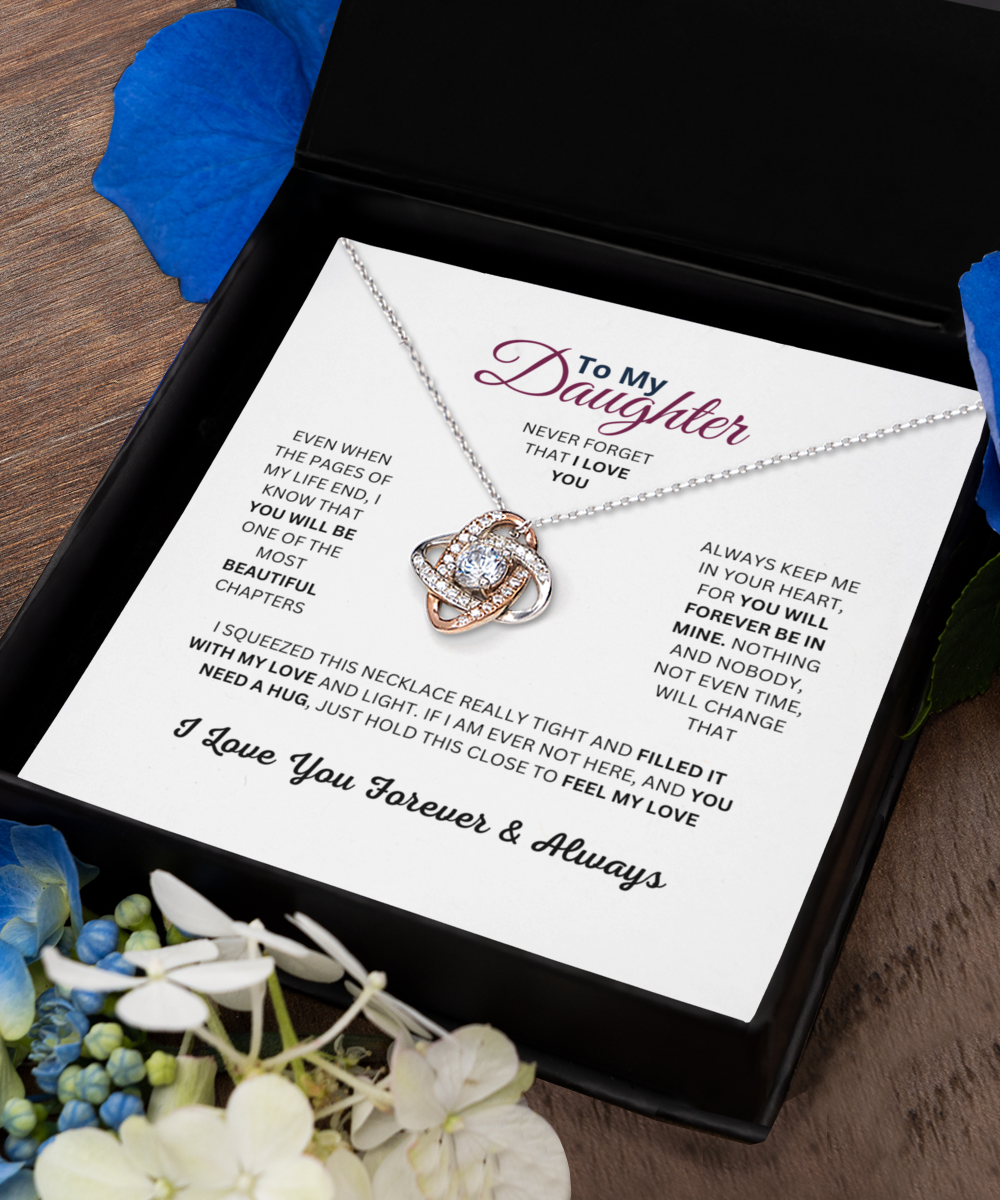 Personalized Gift For Daughter, Sterling Silver Necklace For Daughter, Christmas and Birthday Gift For Daughter